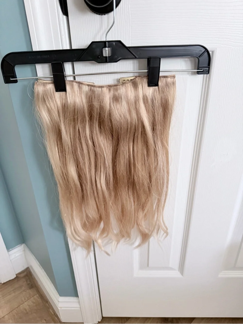 Luxy blonde halo hair extension